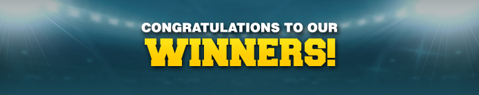 Congratulations to our winners!