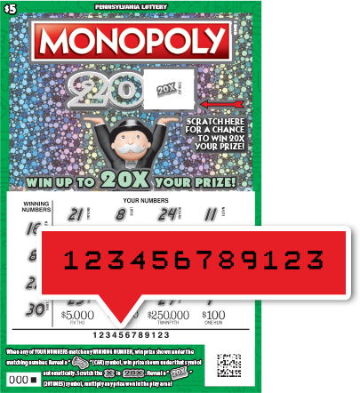 This ticket image shows where the Entry Number can be found.