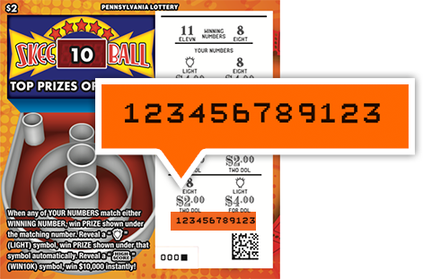 This ticket image shows where the Entry Number can be found.